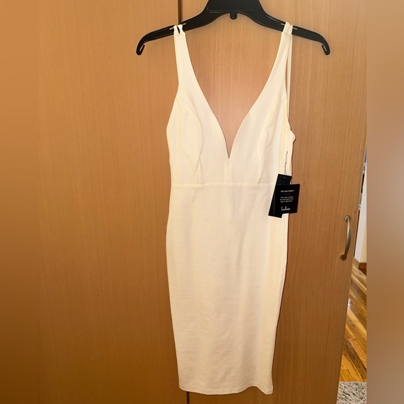 Lulus Midi White Dress - great for bridal! - Picture 2 of 5